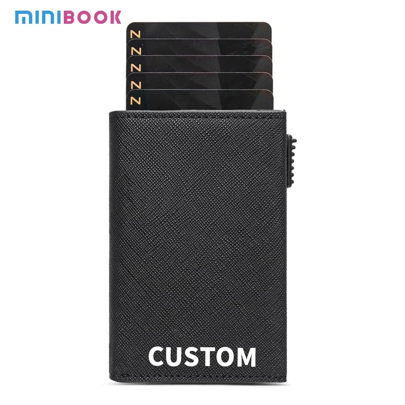 Pop-Up Card Holder Wallet – Magnetic, 7-Card, RFID-Safe (MN-2753)