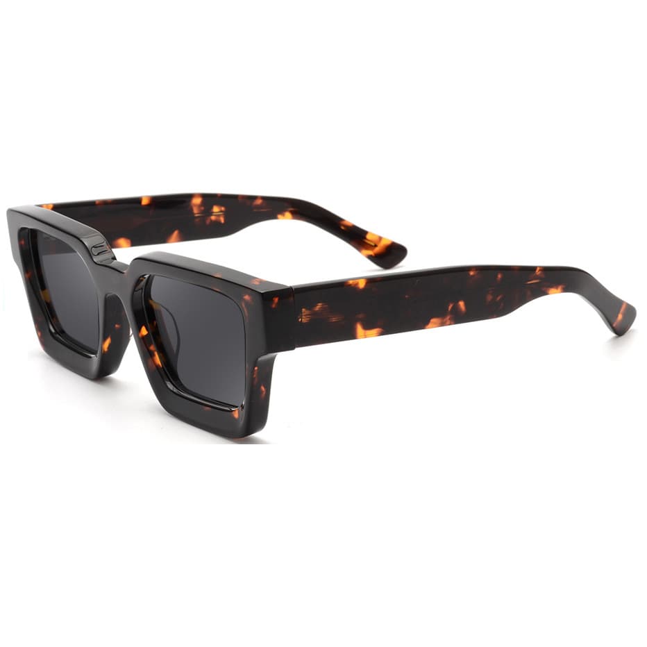 Unisex Retro Thick Frame Square Sunglasses
